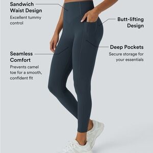 SoCinched High Waisted Butt Lifting Tummy Control Leggings